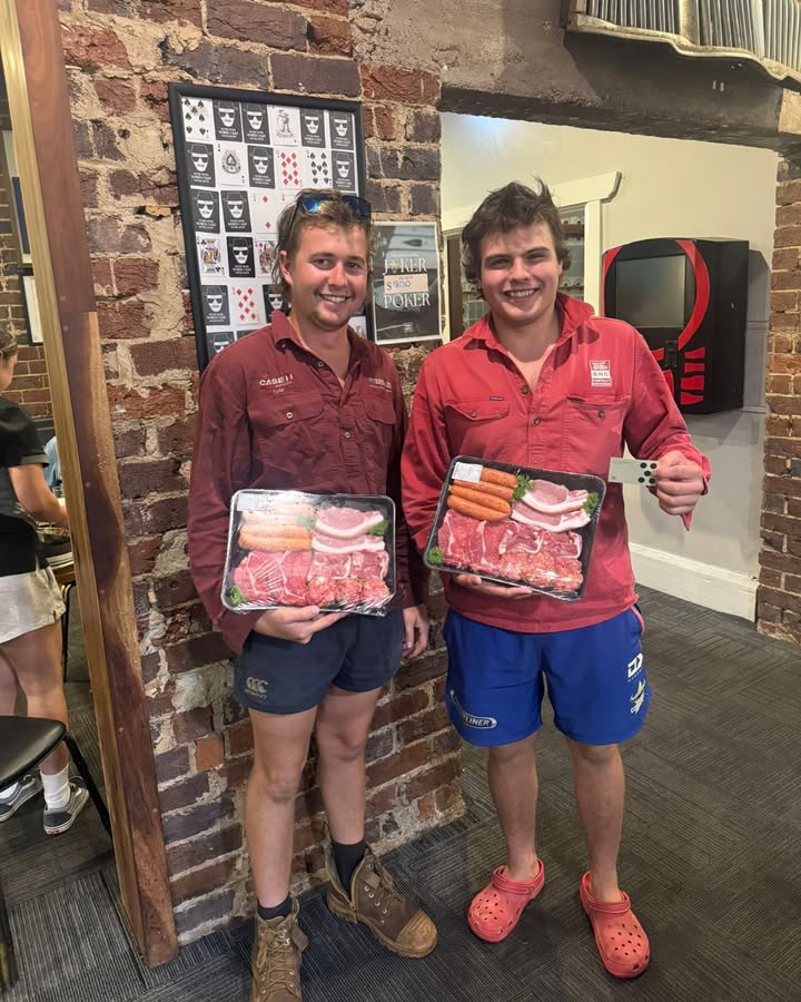 Featured image for “Dane & Tyler Win Meat Tray at Temora Hotel”