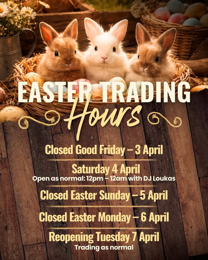 Featured image for “Easter Trading Hours at Temora Hotel”