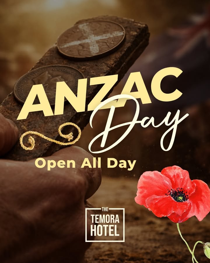 Featured image for “ANZAC Day at Temora Hotel”