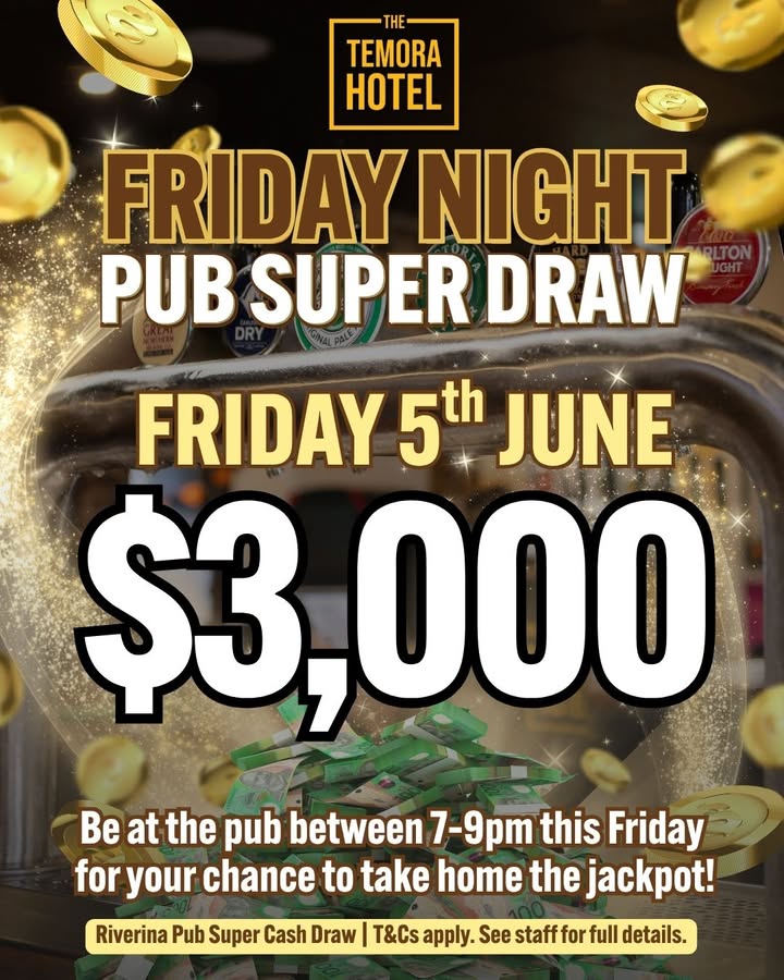 Featured image for “Riverina Super Draw Winner at Temora Hotel”