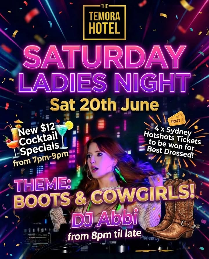 Featured image for “Roos Ladies Day After Party at Temora Hotel”