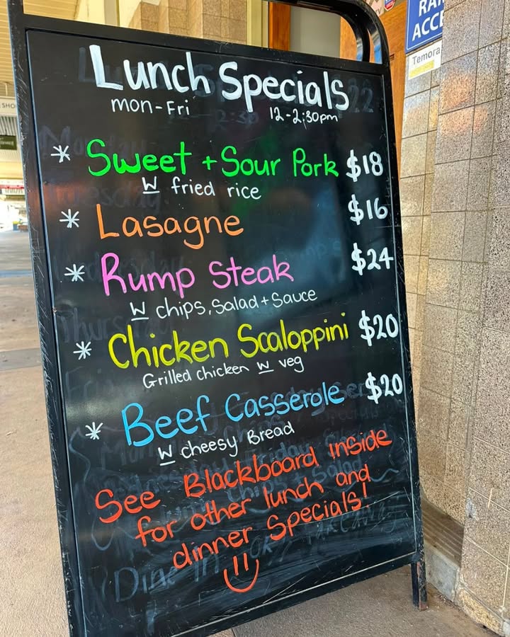 Featured image for “Lunch Specials Monday to Friday at Temora Hotel”
