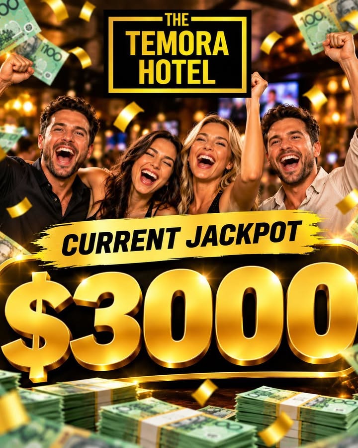 Featured image for “Members Draw Jackpot Rolls Over to $3,000 at Temora Hotel”